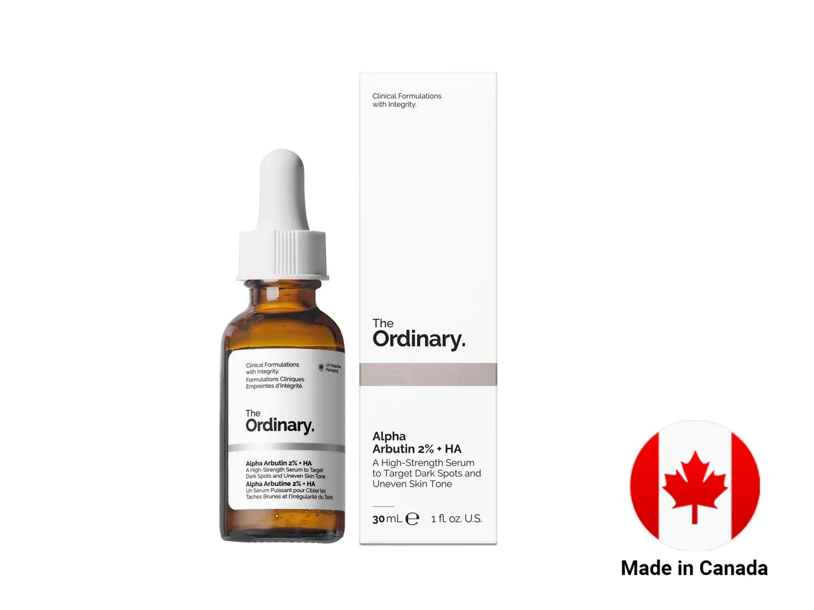 The Ordinary Alpha Arbutin 2% + HA Serum 30ml - Canada